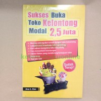 SUKSES BUKA TOKO KELONTONG MODAL 2,5 JUTA